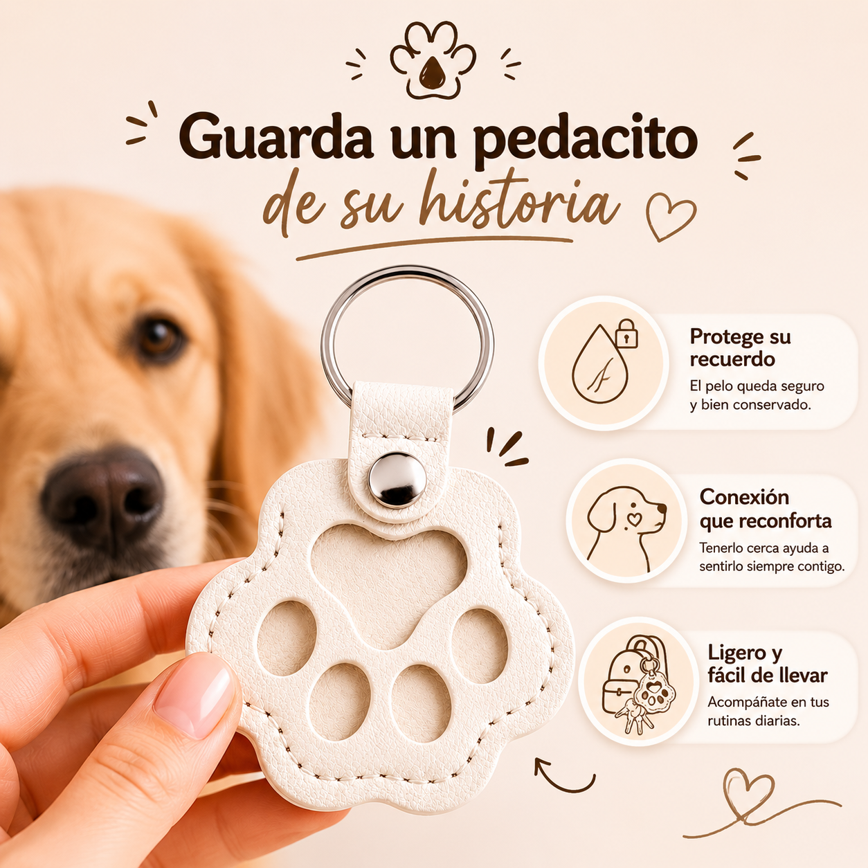 Llavero de Recuerdo de Mascota