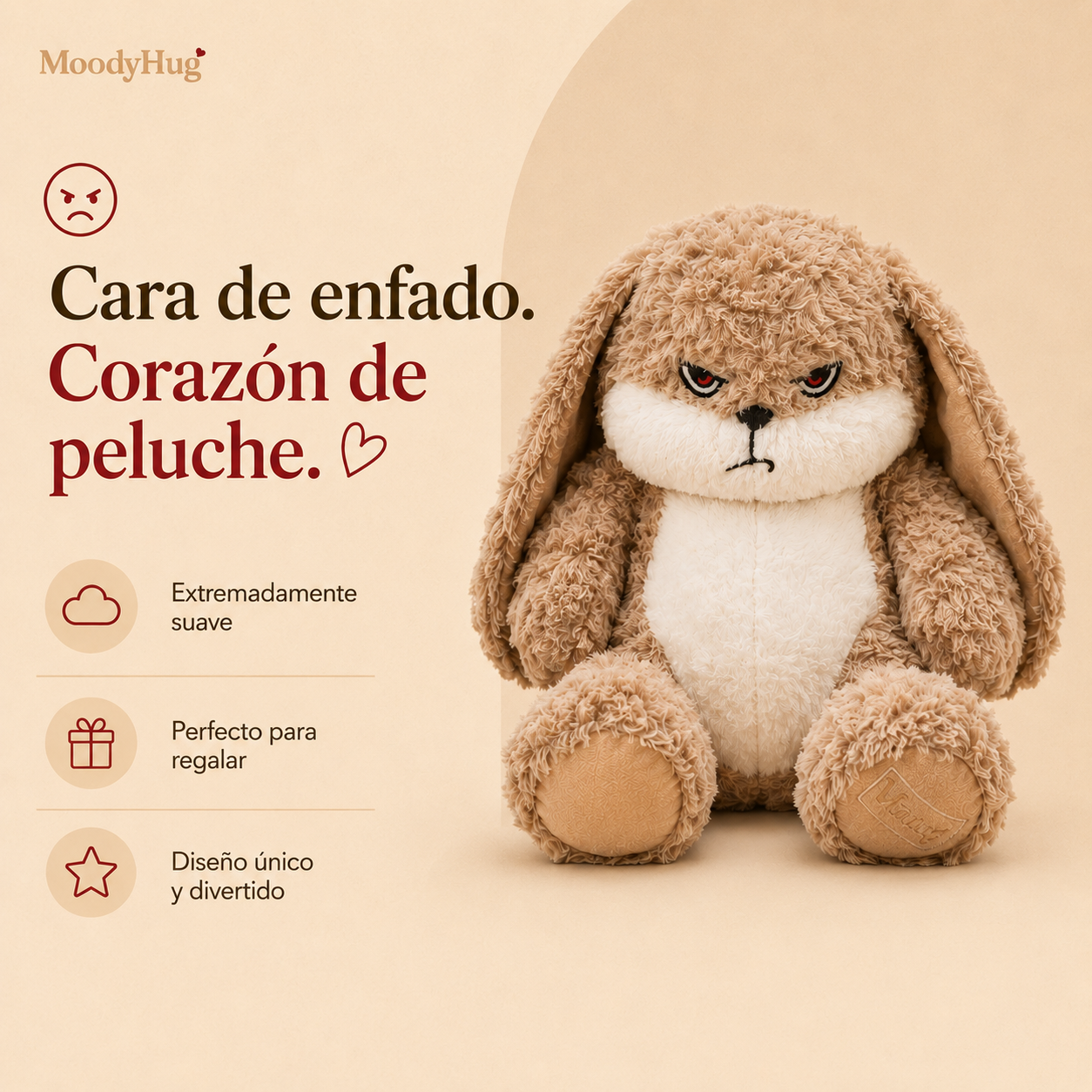 Conejo de Peluche Gruñón