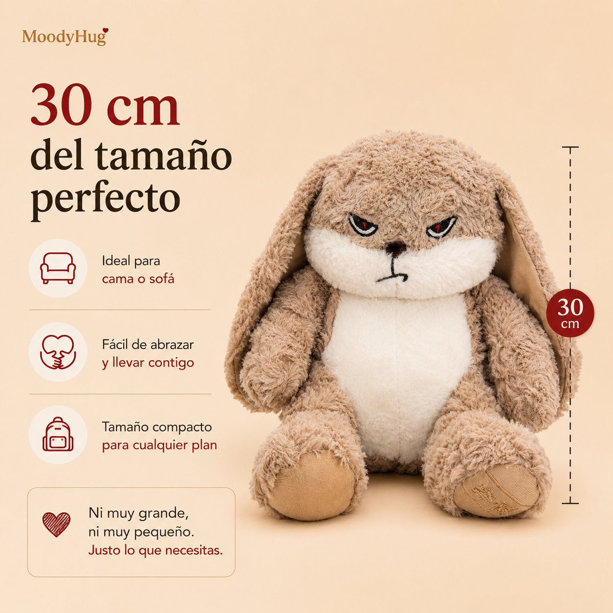 Conejo de Peluche Gruñón